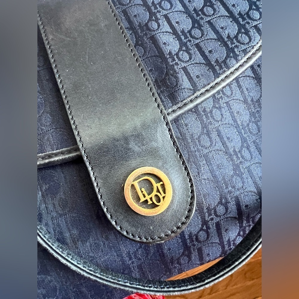 Vintage Dior Crossbody Bag - Dark Navy